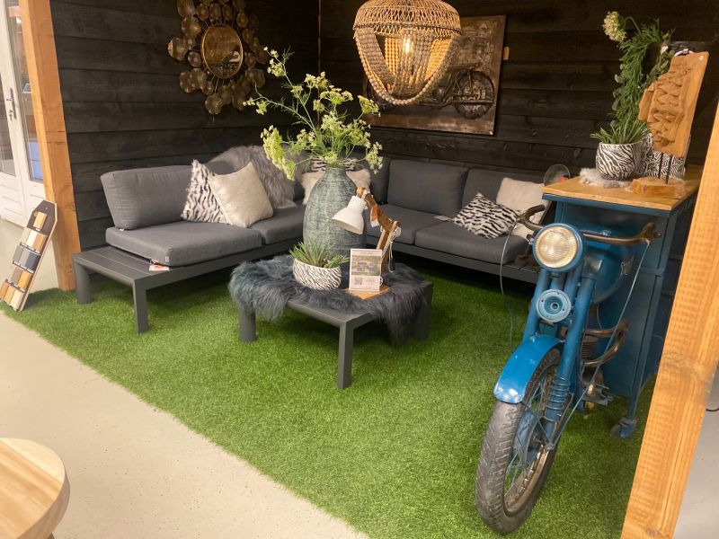 Garden Impressions Adelaide loungeset 4-delig carbon black/ mystic grey - Showmodel Numansdorp, Strijen, Amersfoort en Wommelgem