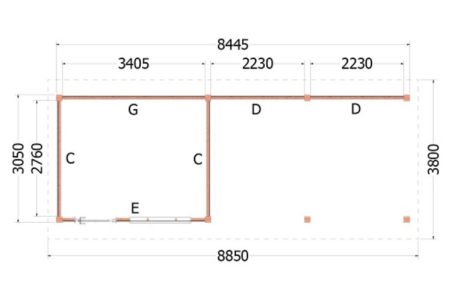 Kapschuur de Hoeve XL plattegrond