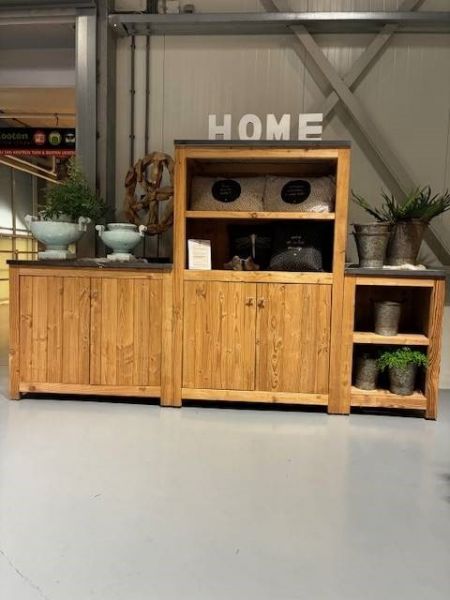 Hillhout Douglas buitenkeuken 168x308x56 cm - Showmodel Amersfoort