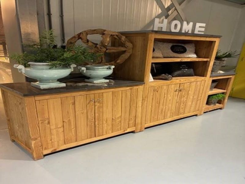 Hillhout Douglas buitenkeuken 168x308x56 cm - Showmodel Amersfoort