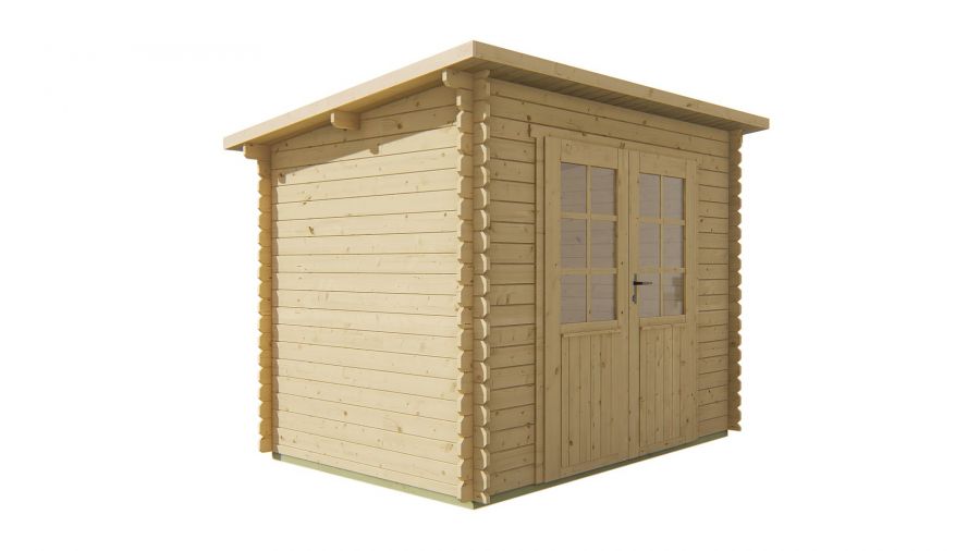 Tuindeco Kris Blokhut 290x200 cm 28 mm vuren red class wood geïmpregneerd