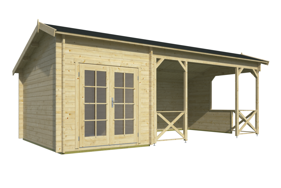 Blokhut Kukka - 700x350 cm - Honing geïmpregneerd