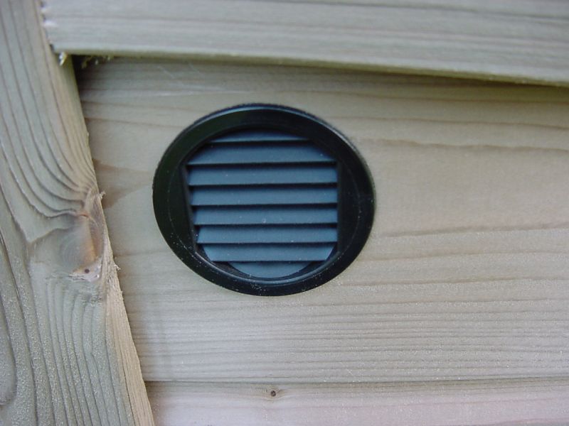 Tuinkist ventilatie