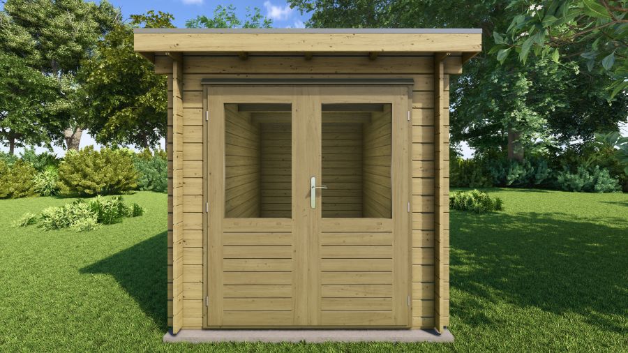 Classicline Blokhut Utrecht vuren groen geïmpregneerd 200x300 cm