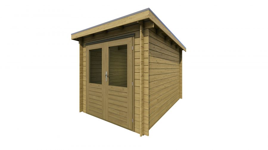 Classicline Blokhut Utrecht vuren groen geïmpregneerd 200x300 cm