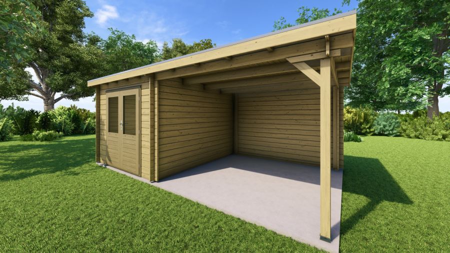 Classicline Blokhut Drenthe Geïmpregneerd 250x300 + 300