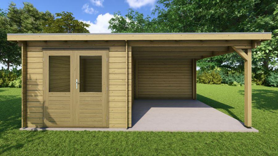 Classicline Blokhut Drenthe Geïmpregneerd 250x300 + 300