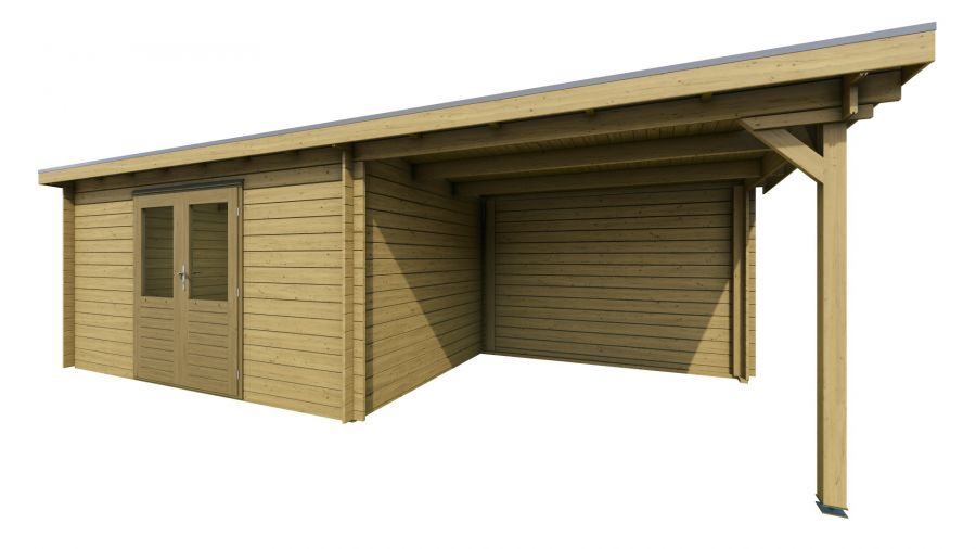 Classicline Blokhut Flevoland Geïmpregneerd 400x250 + 300