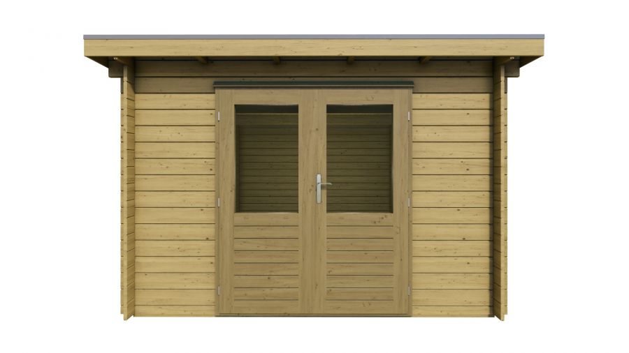 Classicline Blokhut Overijssel vuren groen geïmpregneerd 300x300 cm