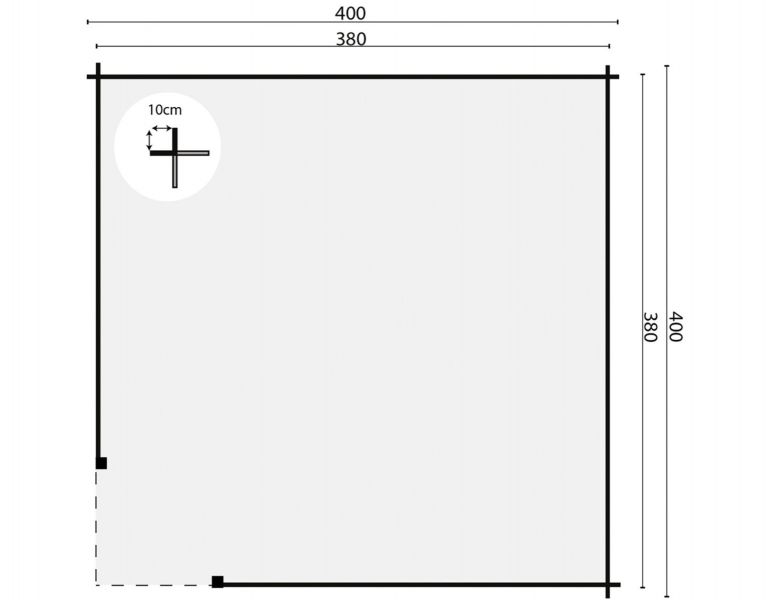 Blokhut Prieel Marit - plattegrond