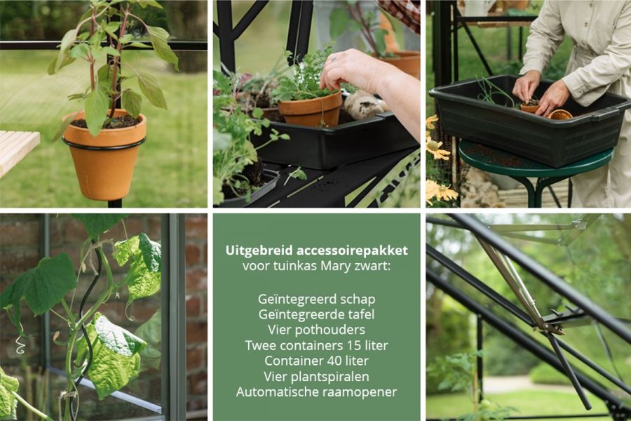 Tuinkas Mary I - 212x222 cm - Zwart - Full Options