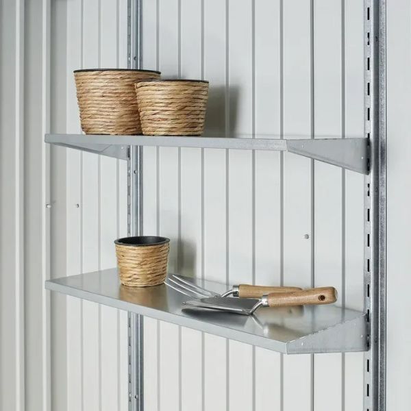 Biohort metalen tuinkast 230 zilver 227x83x182,5 cm