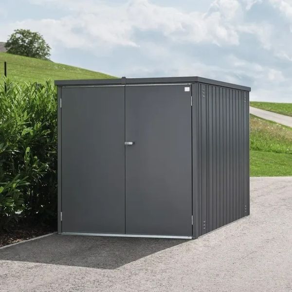 Biohort Mini Garage L donkergrijs metallic 145x203 cm