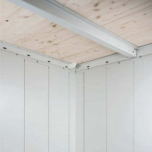 Biohort Neo 3A metalen tuinhuis enkele deur donkergrijs 3A 180x292 cm