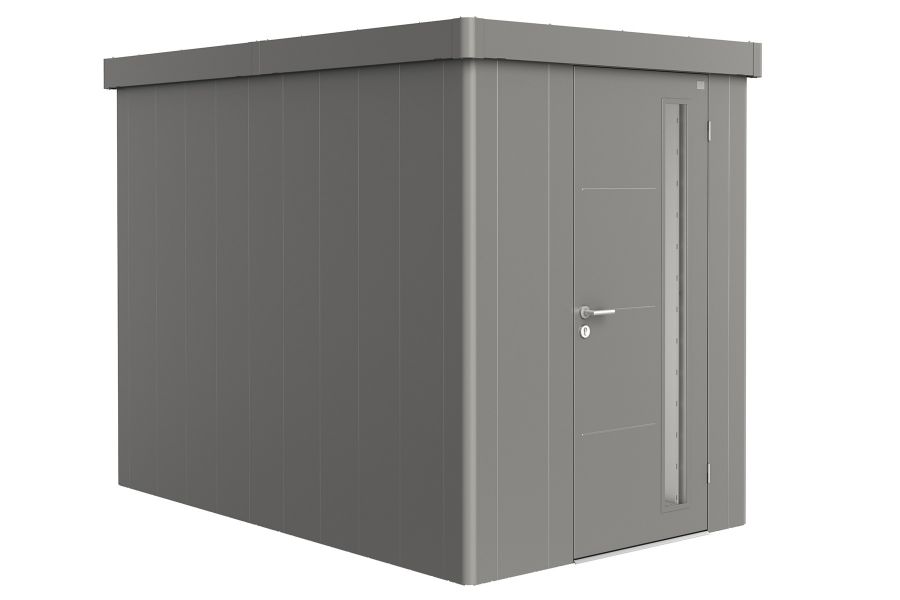 Neo 3a kwartsgrijs metalen berging