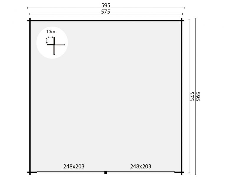 garage kapschuur - plattegrond