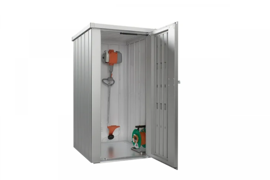 Biohort Julia L metalen terraskast 77,7x87x140,2 cm zilver metallic