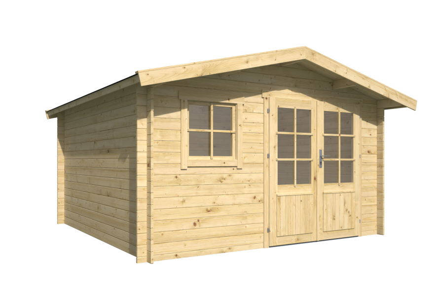 Tuindeco Otto Blokhut 360x360 cm 28 mm vuren blank