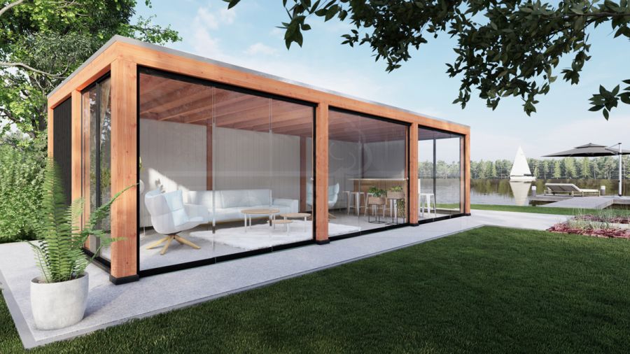 Trendhout Overkapping Palermo XXL 625x380 cm