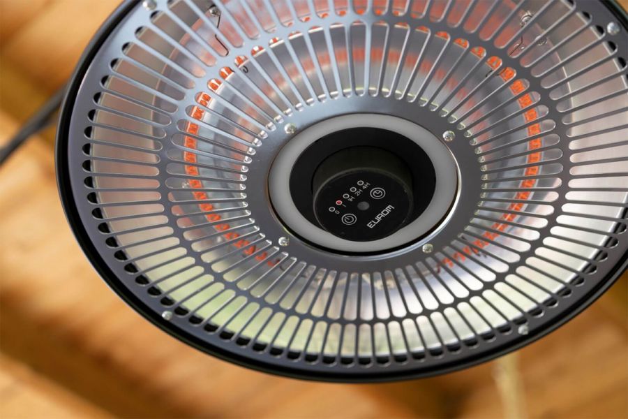 Eurom Hanglamp heater 1500 RC terrasverwarmer Ø43x10 cm