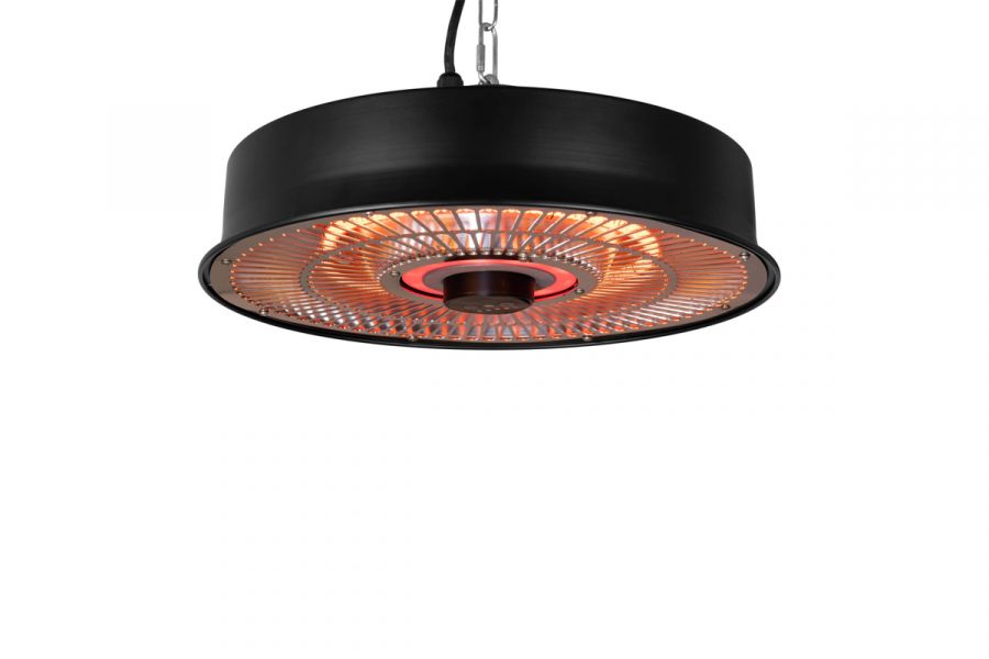 Eurom Hanglamp heater 1500 RC terrasverwarmer Ø43x10 cm