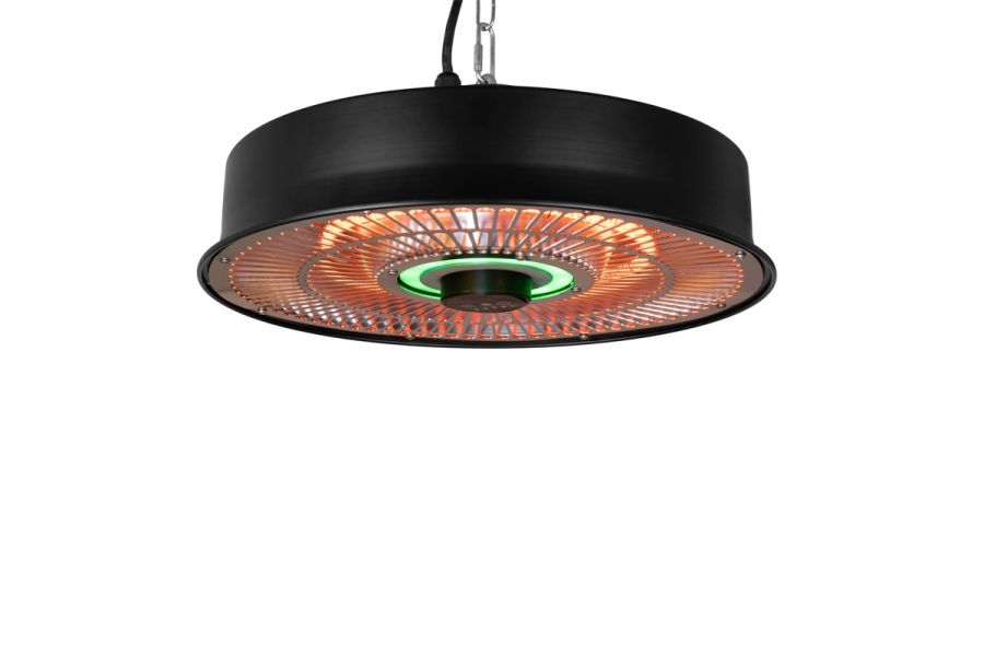 Eurom Hanglamp heater 1500 RC terrasverwarmer Ø43x10 cm