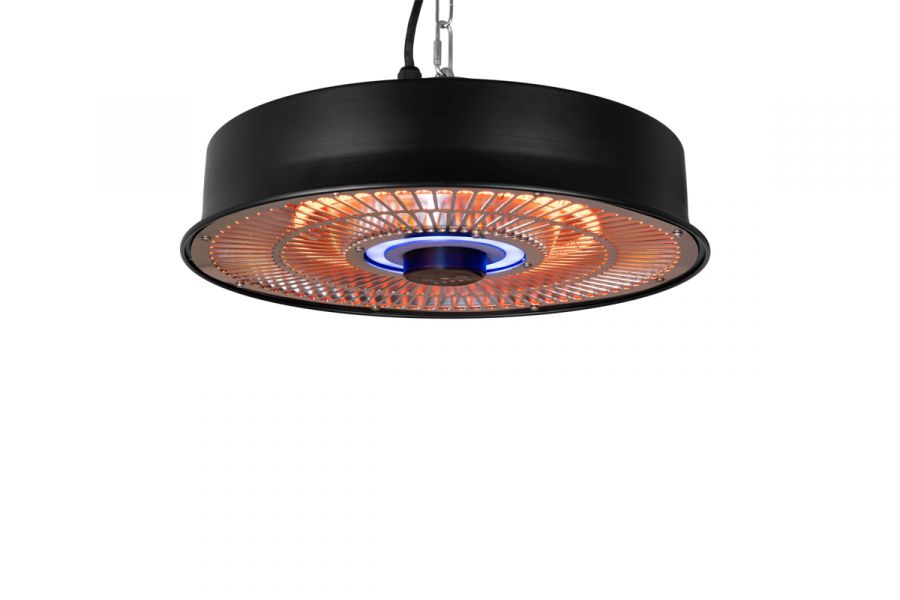 Eurom Hanglamp heater 1500 RC terrasverwarmer Ø43x10 cm