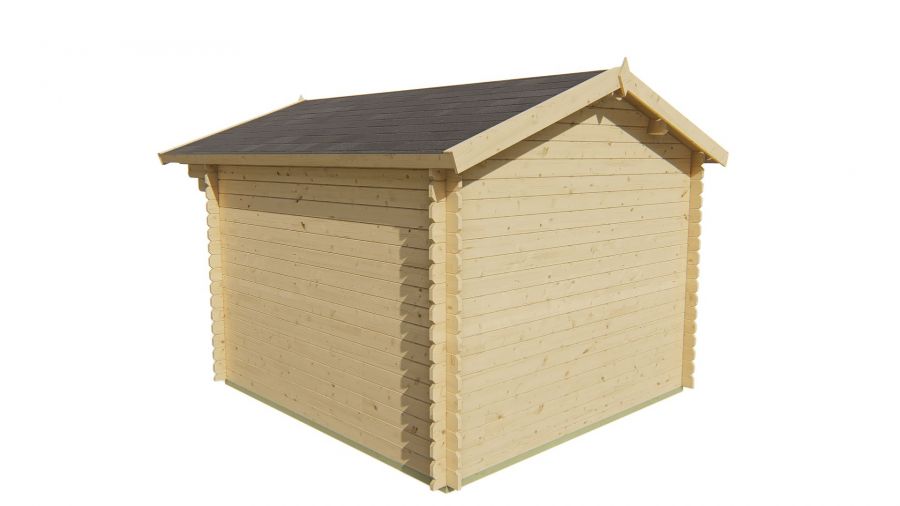 Tuindeco Perlund Blokhut 300x300 cm 28 mm vuren honing geïmpregneerd