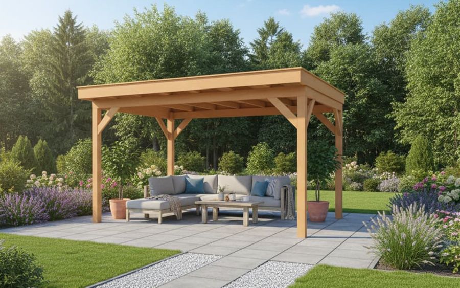 YARD Outdoor GRANDIOSE overkapping 400x270 cm Douglas blank