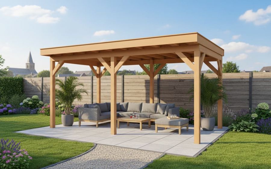 YARD Outdoor GRANDIOSE overkapping 500x270 cm Douglas blank