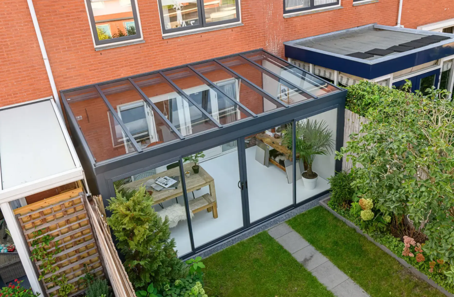 Verasol Profiline 2.0 aluminium veranda 900x300 cm glasdak