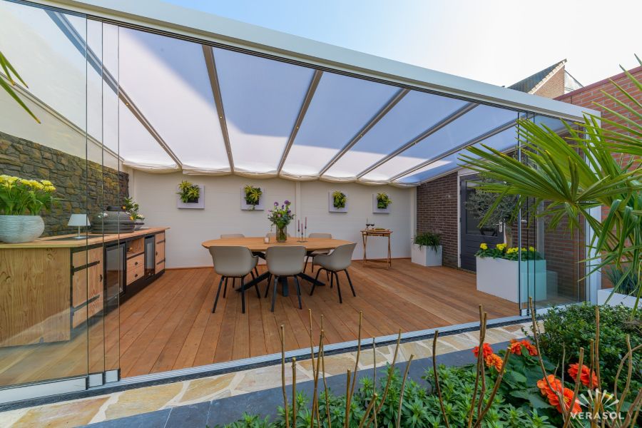 Verasol Profiline 2.0 aluminium veranda 300x400 cm glasdak