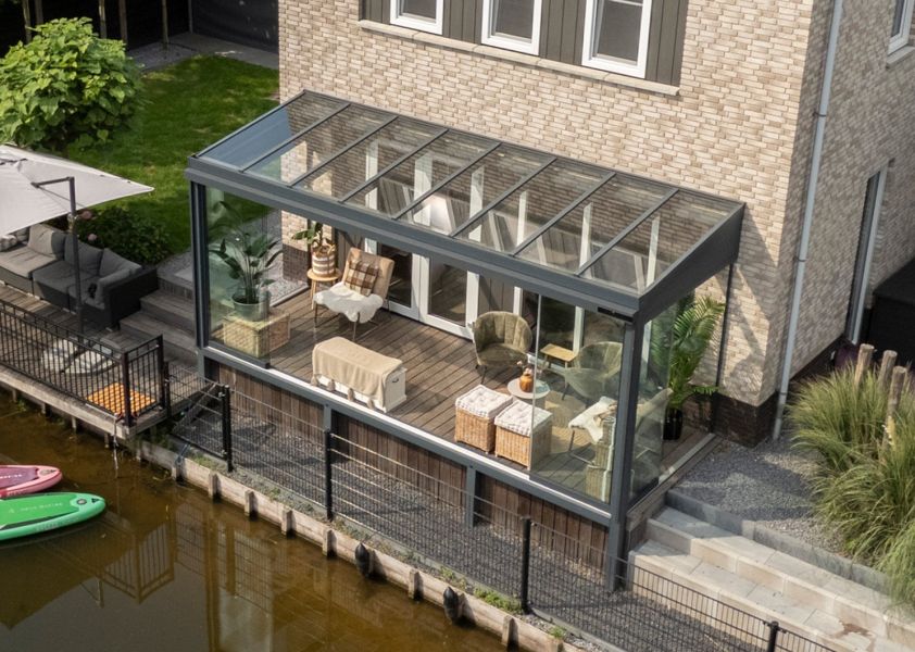Verasol Profiline 2.0 aluminium veranda 500x300 cm glasdak