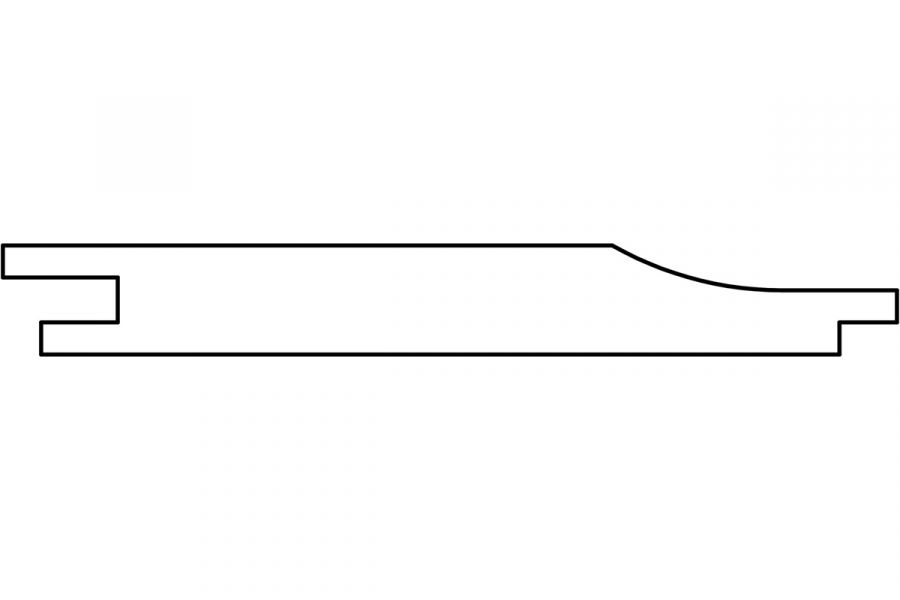 Noord-Zweeds rabat overhangend 1,8x14,5x420 cm