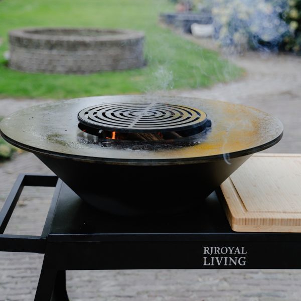 Barbecue BIG Jack 3.0 Blackline - incl. hoes en houtopslag - Ø 80 cm