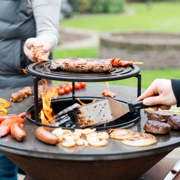 Barbecue Companero XXL 2.0 Cortenstaal - incl. hoes en houtopslag - Ø80cm