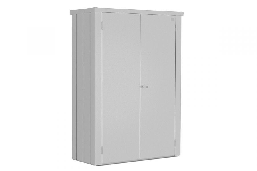 Biohort Terraskast Romeo M High zilvergrijs metallic 132x57x181 cm