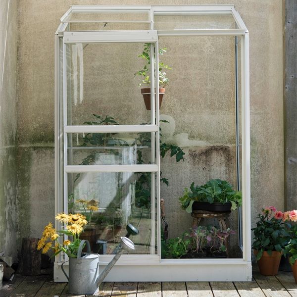 Muurkas Emma I - 132x69x194 cm - Wit - Veiligheidsglas