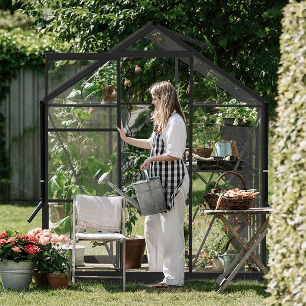 Tuinkas Kate IV - 192x375 cm - Zwart - Full Options