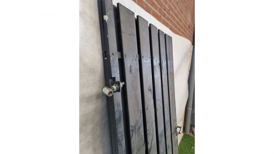 Tuindeur privacy zwart - SALE25143
