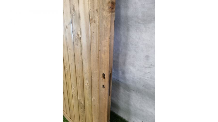 Enkele houten geïmpregneerde tuindeur 179,5 x 100 cm - SALE25156