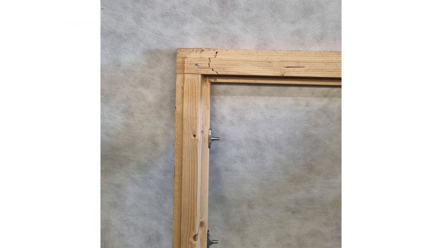 Enkel draaibaar raam zonder glas (85 x 64 cm) - beschadigd - SALE25158
