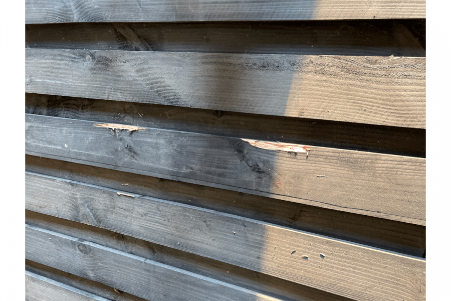 Tuinscherm Koblenz 180x180 cm - zwart gespoten - 3 stuks in 1 koop - SALE01367