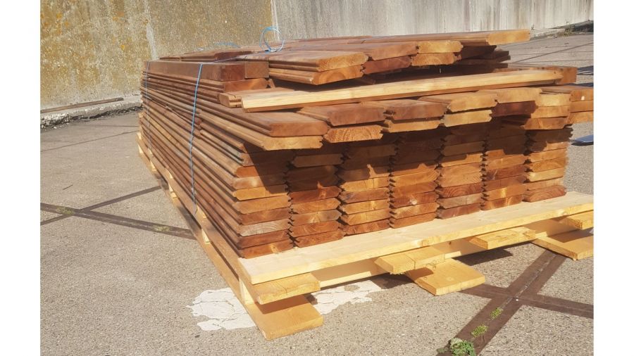 Partij Lugarde wandplanken geimpregneerd bruin - SALE01946