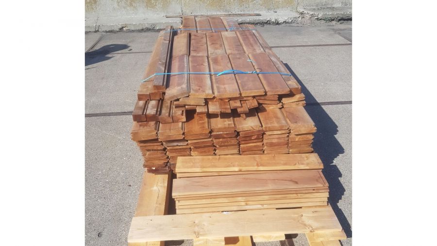 Partij Lugarde wandplanken geimpregneerd bruin - SALE01946