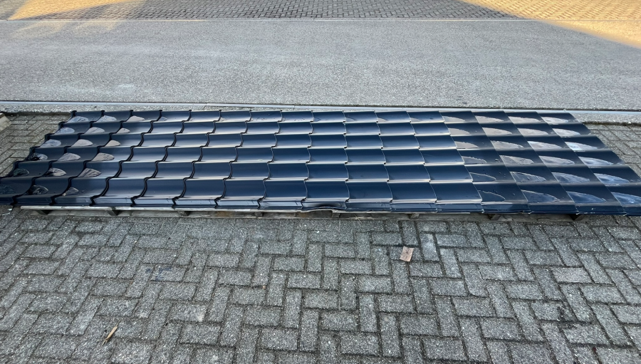 7x Dakpanprofielplaten zwart (41,16 m2) - excl. nokvorsten en bevestigingsmateriaal - SALE25008