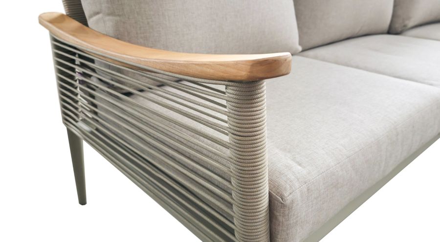 SenS-Line Sevilla loungeset 5-delig aluminium met beige kussens