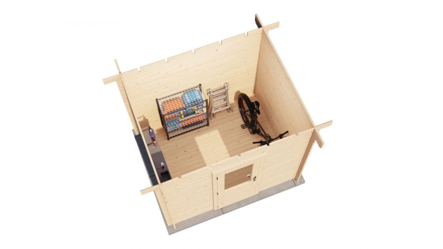 Lugarde Select Blokhut Arnhem 250x200cm - Onbehandeld