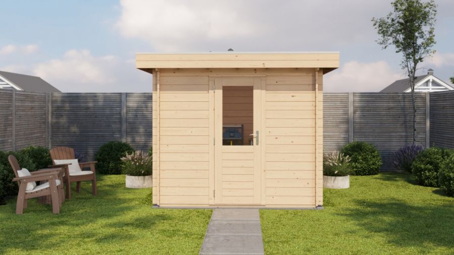 Lugarde Select Blokhut Zwolle 250x250cm - Onbehandeld
