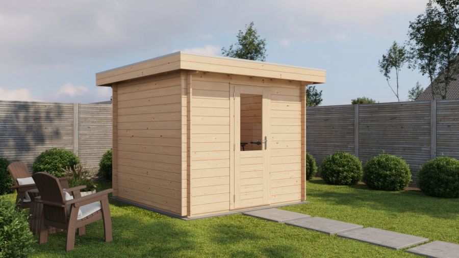 Lugarde Select Blokhut Zwolle 250x250cm - Onbehandeld